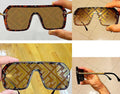 BROWN MIRRORED SUNGLASSES
