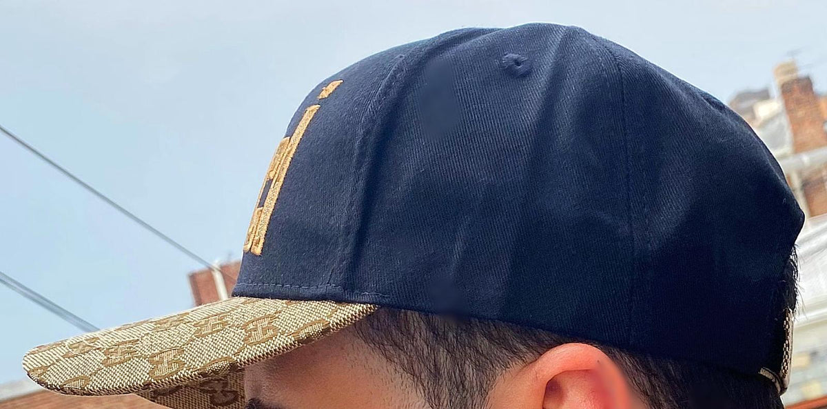 BLACK AND BROWN UNISEX ADJUSTABLE BASEBALL CAP