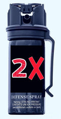 2 PACK -- 2 OZ FLIP TOP SAFETY SPRAYS
