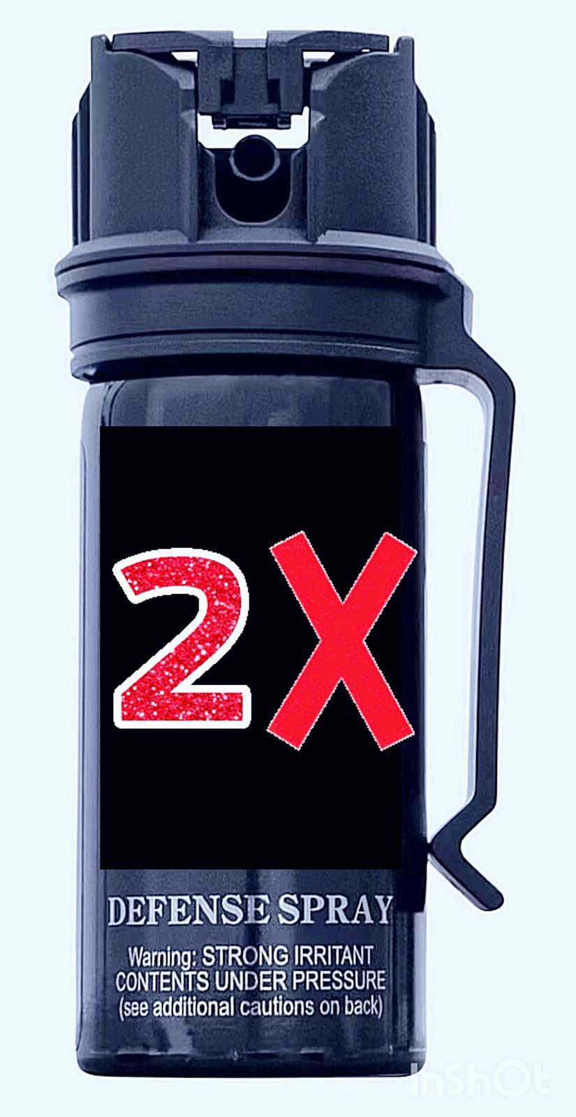2 PACK -- 2 OZ FLIP TOP SAFETY SPRAYS